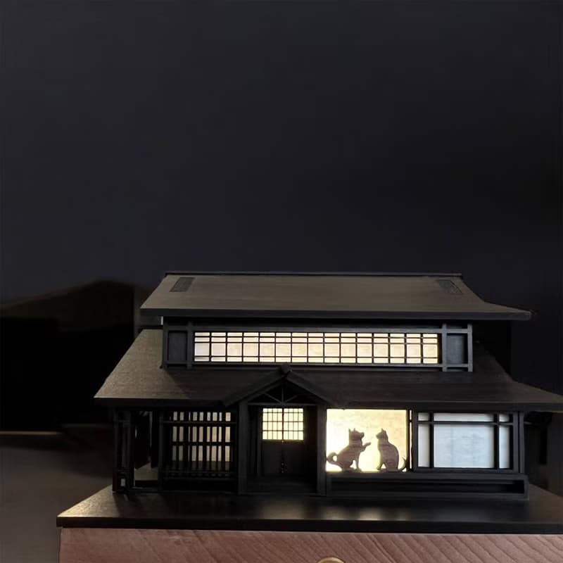 【日式夜燈-井宿一/湯井院】桌燈/桌面擺件/原創設計/USB