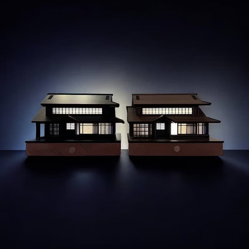 【日式夜燈-井宿一/湯井院】桌燈/桌面擺件/原創設計/USB