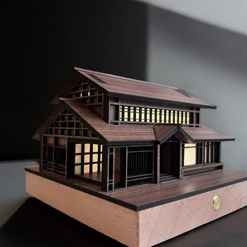 【日式夜燈-井宿一/湯井院】桌燈/桌面擺件/原創設計/USB