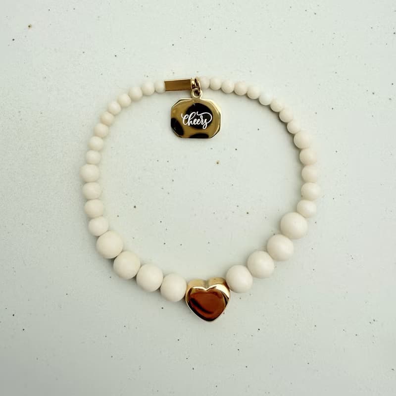 Cheers 心之所向白化石手環