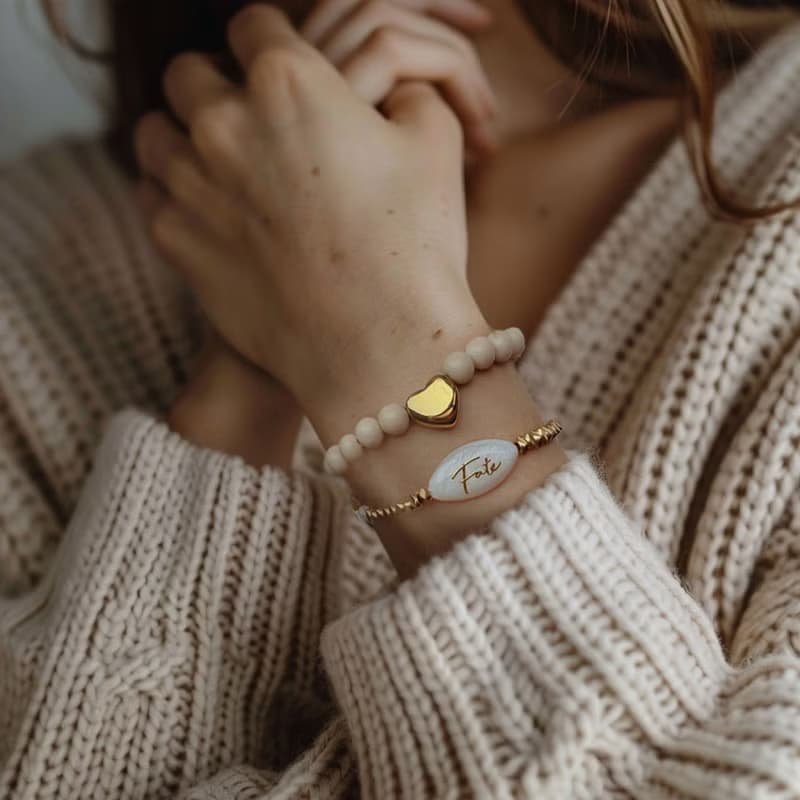 Cheers 心之所向白化石手環