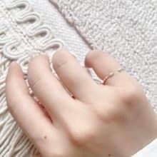 繩索設計925純銀戒指 可調式戒指