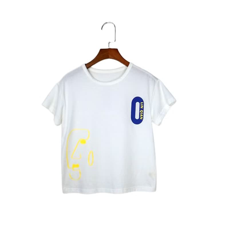 【出清優惠】手繪棉T  白/黃/藍