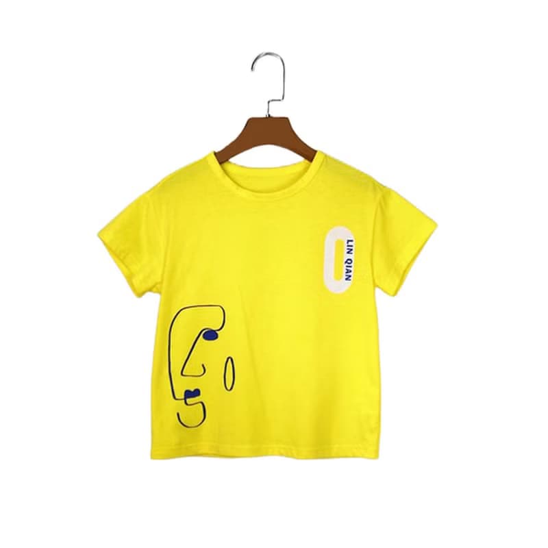 【出清優惠】手繪棉T  白/黃/藍