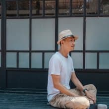 藺草編織 經典皮革紳士帽