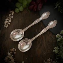 頂級銀器美國Tiffany純銀1892年製Richelieu樣式百年訂製款濃湯匙