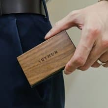木製名片盒三色x雷雕 | 上班族x業務x必備 | 生日x聖誕節x情人節