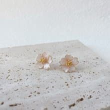 春|櫻花 耳環/耳釘/耳夾