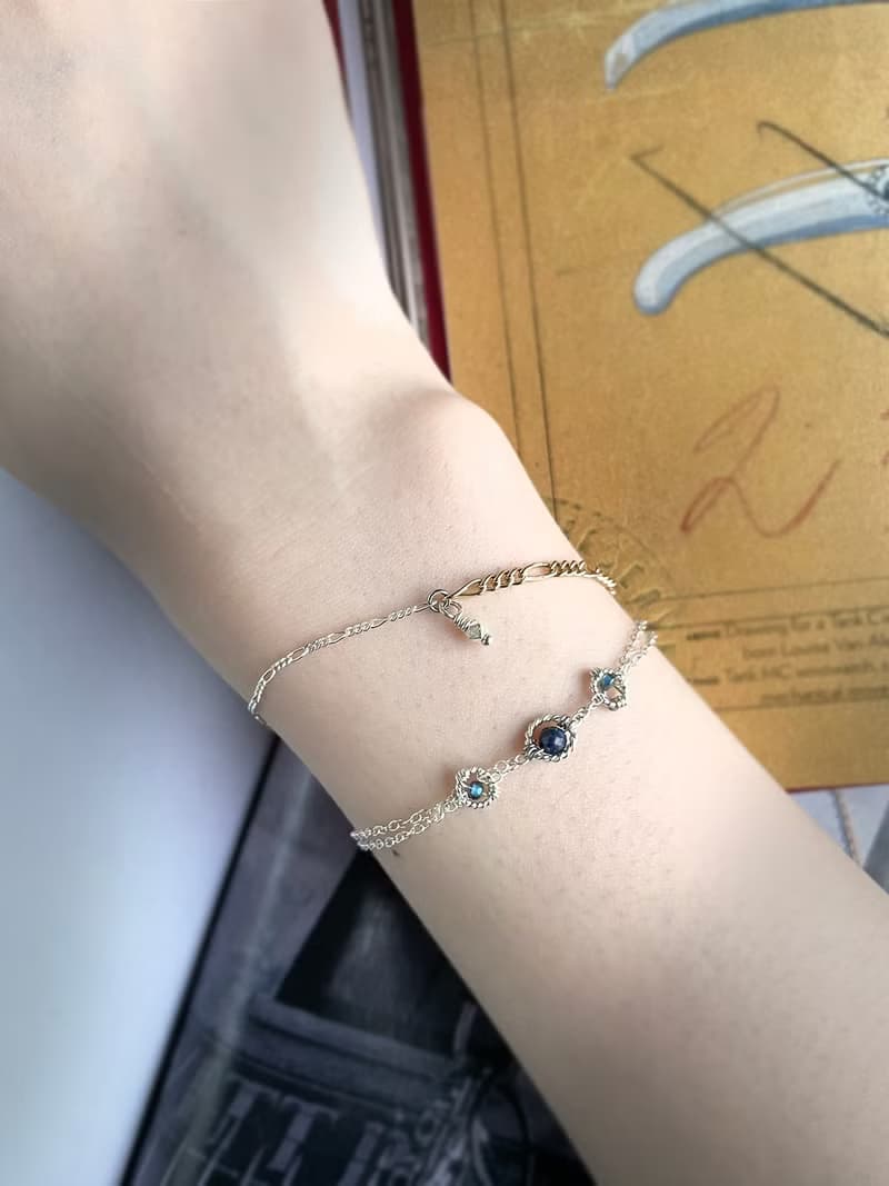 Found.Myth 提升洞察力 梵谷夜遊星空手鍊 天然青金石 925純銀