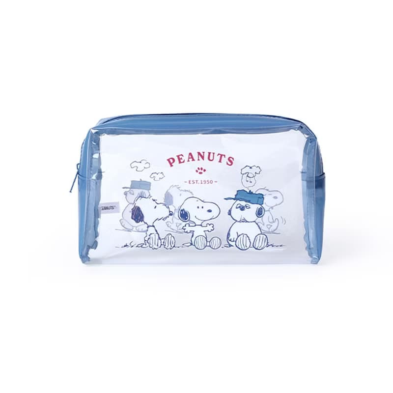Peanuts史努比TPU透明收納包 中長型-Snoopy 隨身化妝包