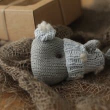 Cute whale toy baby shower gift, newborn photo prop set, stuffed animal