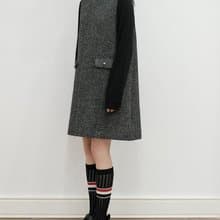 秋冬羊毛小香風A字馬甲連衣裙洋裝