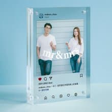 訂製IG相框 情侶拍拖慶祝禮物  結婚週年紀念 白色情人節禮物