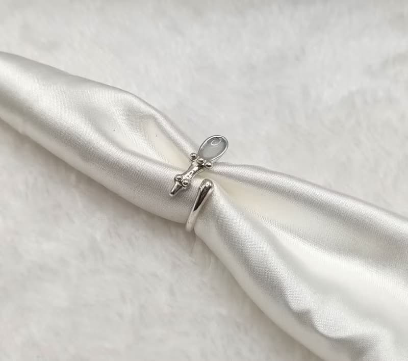 銀湯匙戒指 / 925純銀戒指 / 純手工製作