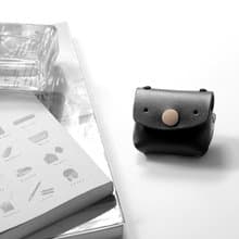 常見的Goody Tre 紳士黑真皮革手工 AirPods 3 保護套