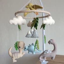 Baby mobile dinosaur nursery decor, crib mobile, pregnancy gift, baby shower