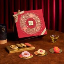 【過年禮盒】泱槿御禮木盒-茶包款 國宴國際摘星台灣茶+獨家茶食