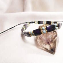 晶晶工坊*Love2hm【紫瀲 叁】 舒俱萊/原礦綠松石 設計手鍊