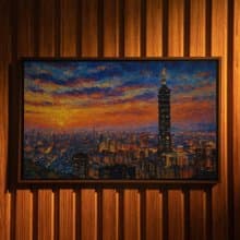 富饒臺灣-入夜 台北【壁虎拼圖】