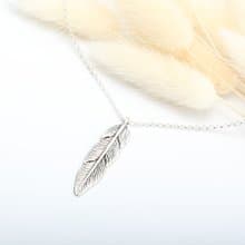 【Angel & Me】印地安 大羽毛 Feather 925 純銀 項鍊 生日 禮物