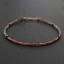 ピンクオパールとフローライトのブレスレット