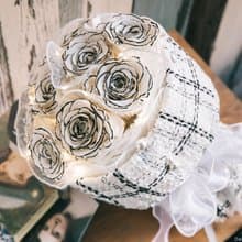 小香風花束/香奈兒花束/香奈兒玫瑰/不凋花花束/永生花花束/精品