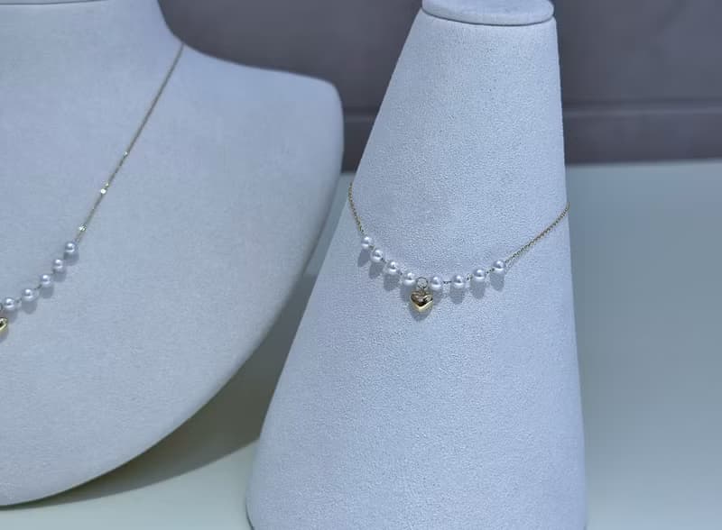 流光變奏曲小米珠淡水珠天然鑽石珍珠手環真珠手環18K金手鍊手環