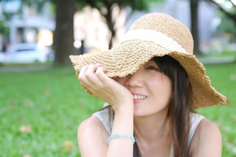 Unni蝴蝶蕾絲草帽-手工編織 帽 登山帽 防曬 草帽 遮曬 straw hat