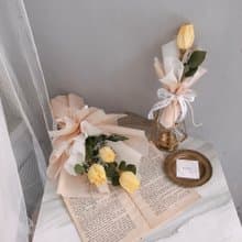 晨曦黃香氛鬱金香花束