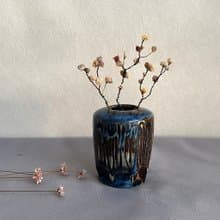 手工陶瓷迷你花瓶 擴香瓶 花器 精油瓶 花瓶 陶藝 母親節禮物