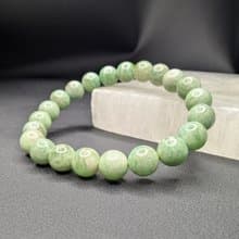 罕有綠色天河石 手串 手鍊 天然水晶 水晶手串 8.5mm 水晶手鍊