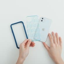 【現貨-NX背板】印花樂X犀牛盾-iPhone/鐵花窗/富士山藍色