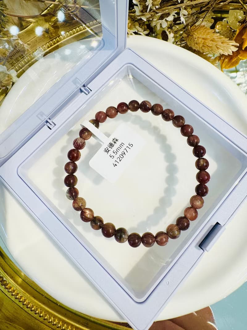 精品安德森長石水晶5.5mm大地木植色提高洞悉力開發潛能力