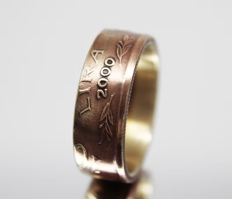 Turkey Coin Ring 100 000 lire 1999-2000 coin rings for men coin rings for women