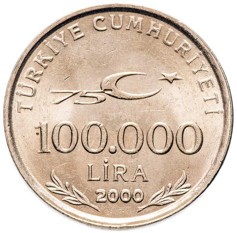 Turkey Coin Ring 100 000 lire 1999-2000 coin rings for men coin rings for women