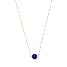 ROCA MINI ROUND LAPIS LAZULI NECKLACE_GOLD