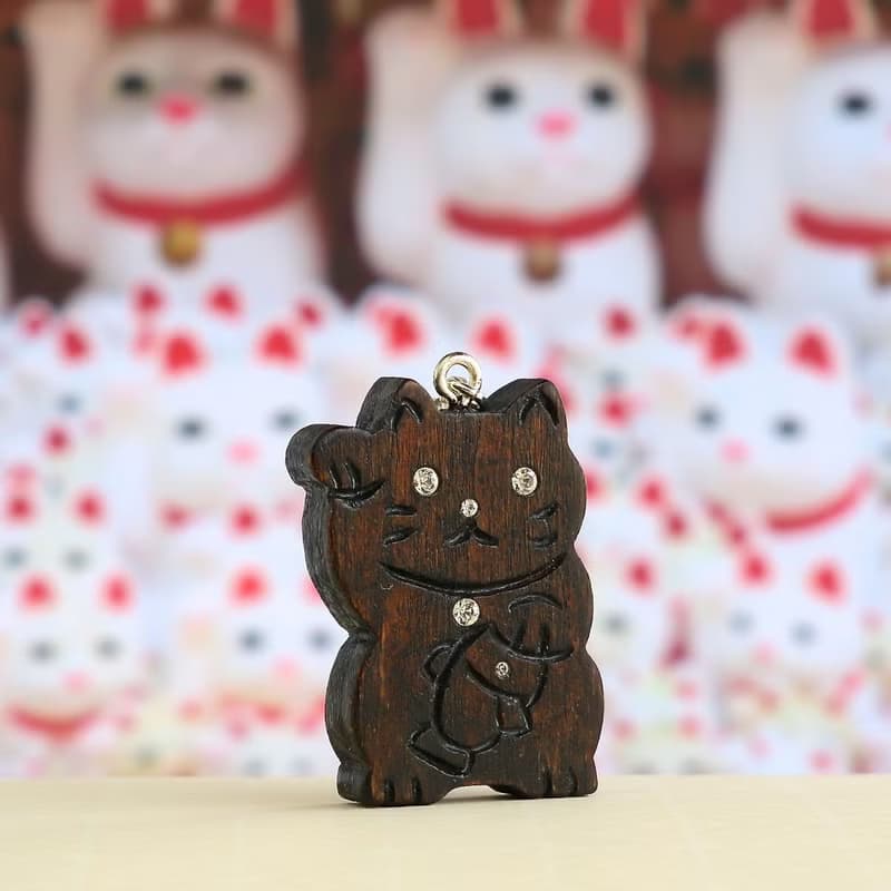 手工木製吊飾  招財貓 吊飾  禮物訂製