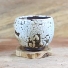 【母親節禮物】純手拉坏 柴燒志野釉茶碗 陶藝名家葉敏祥手工作品