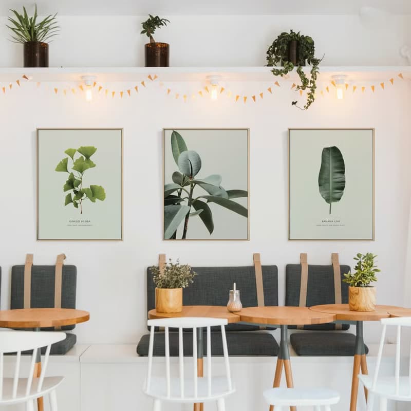 枝繁葉茂—銀杏葉/掛畫/綠植/臥室掛畫/家居/客廳佈置/日光植物