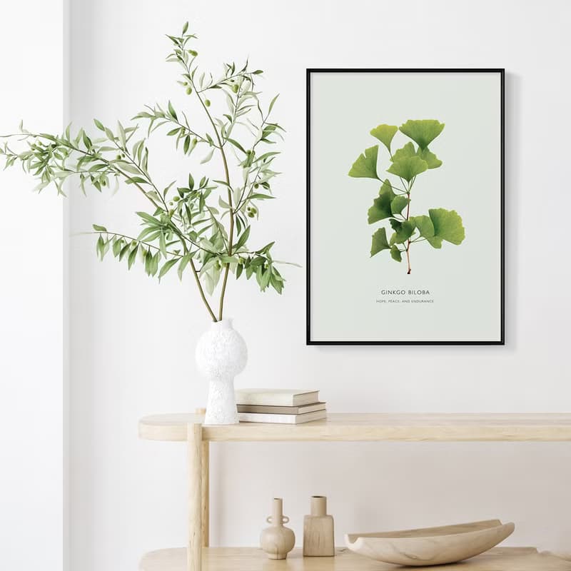 枝繁葉茂—銀杏葉/掛畫/綠植/臥室掛畫/家居/客廳佈置/日光植物