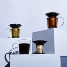 Cores 黃金濾杯雙層玻璃沖泡杯組
