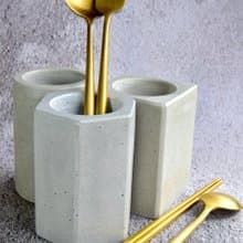 水泥製 花盆 燭台 刀插 餐具 筆筒 DIY 200ml 畢業禮