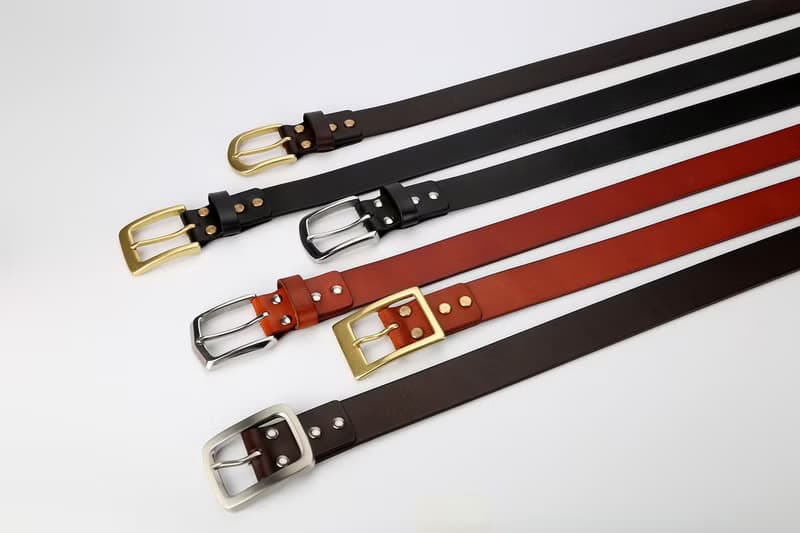 【切線派】父亲节礼物純手工皮帶長度定制男士真皮腰帶意產植鞣革