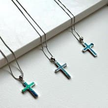 【十字架 簡約銀飾品】澳寶925銀十字架項鏈