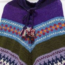 女裝 鉤織斗篷 摩洛哥風 保暖毛毯 羊毛蓋毯 保暖披肩 印地安流蘇披巾/波希米亞斗篷披肩/針織斗篷/鉤織圍巾-北歐費爾島