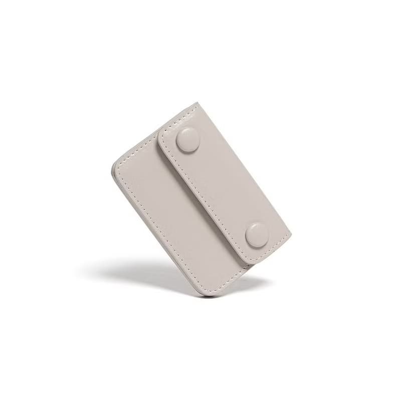 DOT Accordion Coin & Card Wallets warm gray