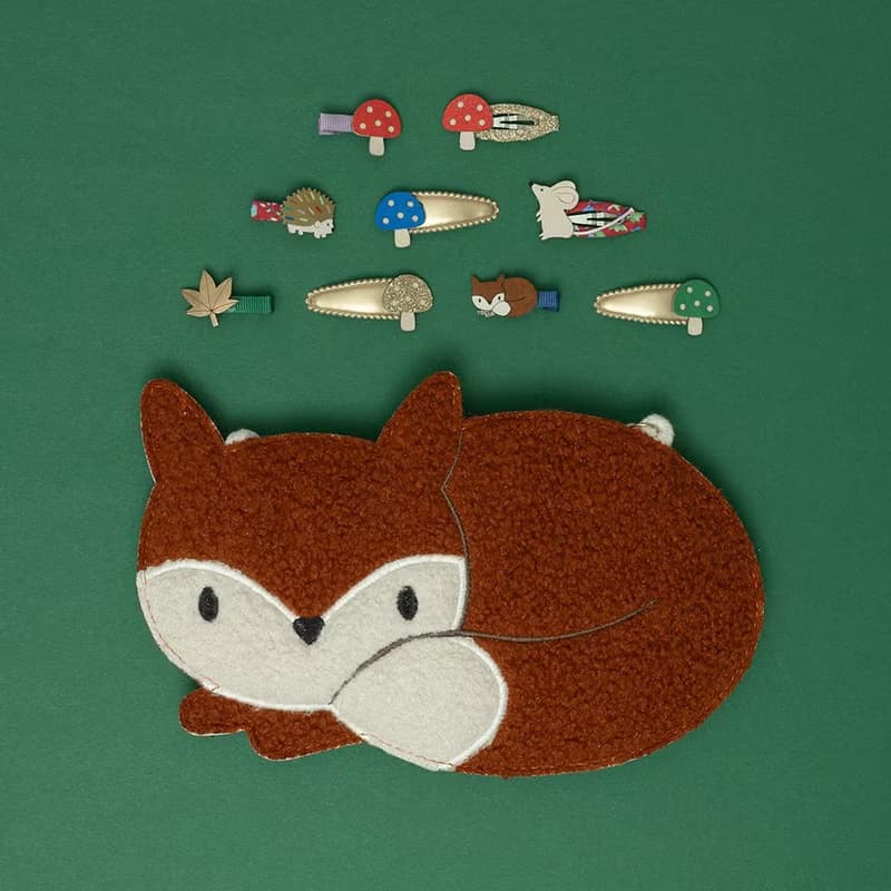 英國Mimi & Lula_AW25_秋日山林_蘑菇小仙子迷你滴答夾5入