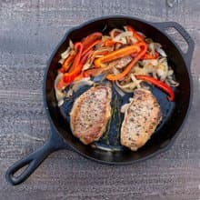 美國LODGE 美國製圓形鑄鐵平底煎鍋/烤盤-32cm