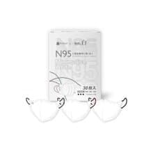 藍鷹牌 N95醫用立體型成人口罩 極簡白系列B款 三色綜合 30片x1盒