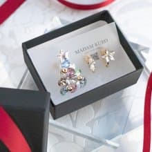 クリスマスツリーイヤーアクセサリー3点セット